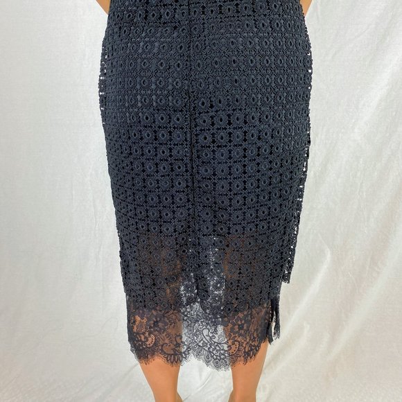 Cynthia Rowley Black Lace Midi Dress $498 - Picture 7 of 10
